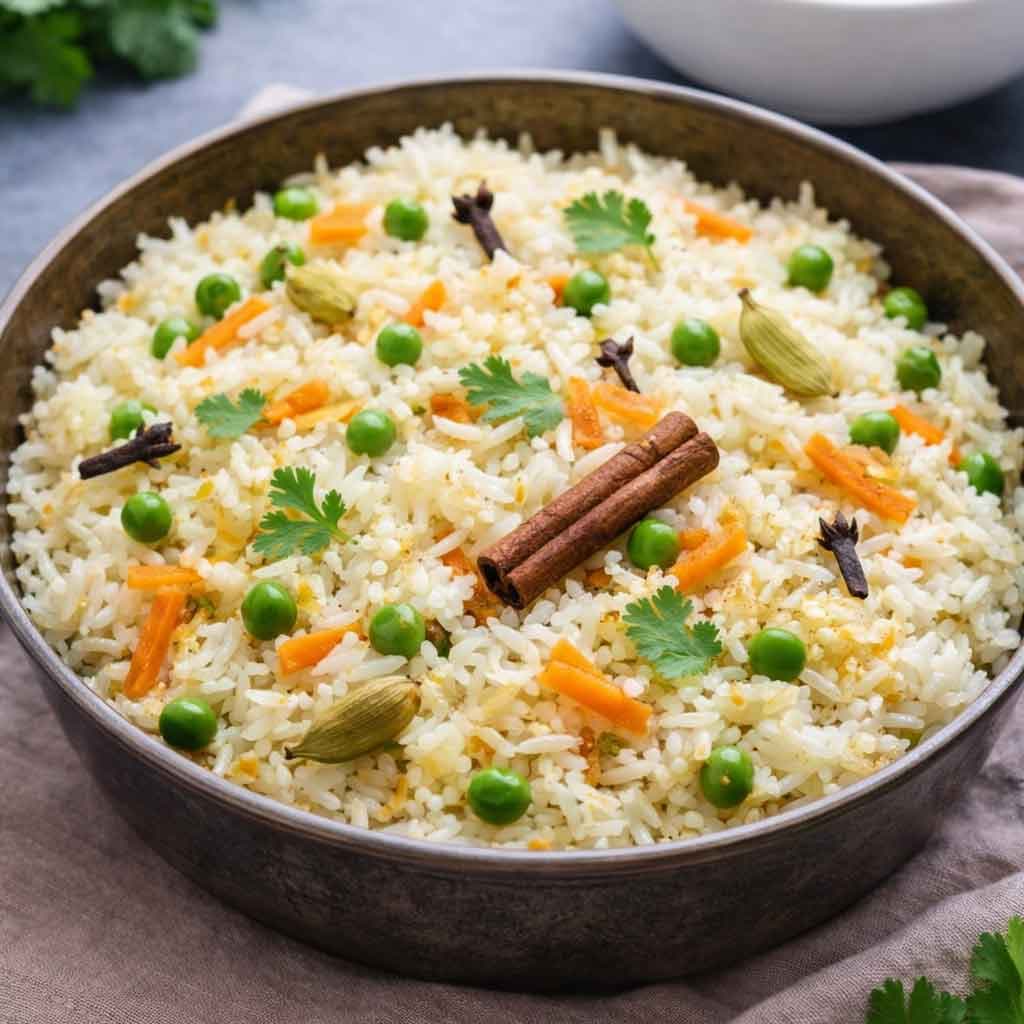 ホワイトライスのシンプルプラオ