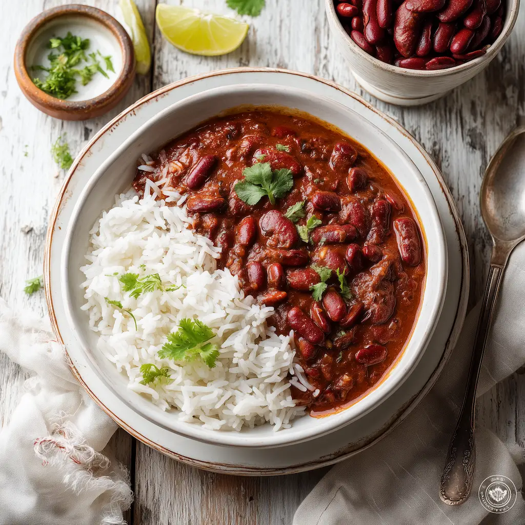 ラジマ・チャワル（北インド家庭料理）